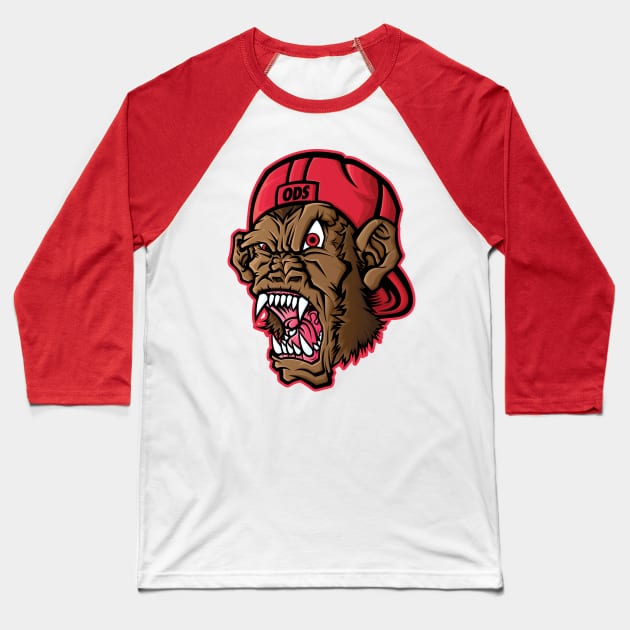 ODS Savage Chimp Baseball T-Shirt by orozcodesign